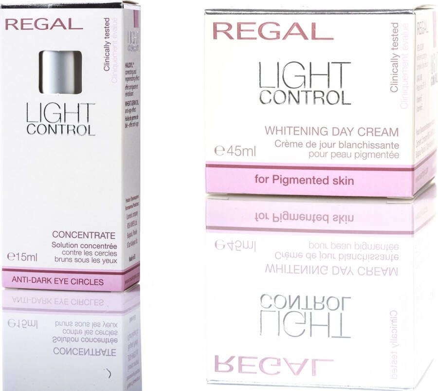 Regal Light Control Voordeelset Pigmentvlekken Verwijderen Pigmentvlekken Creme Oogcrème 60ML