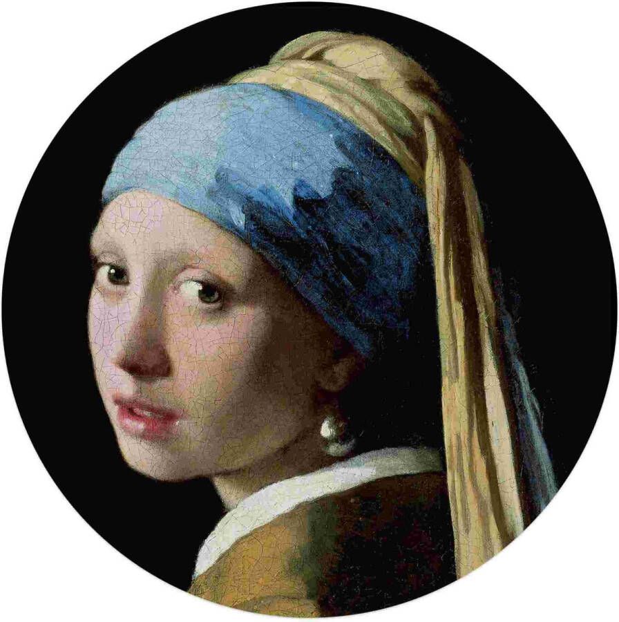 Reinders Glasschilderij Kunst Vermeer Meisje met de parel Ø 70 cm Glas