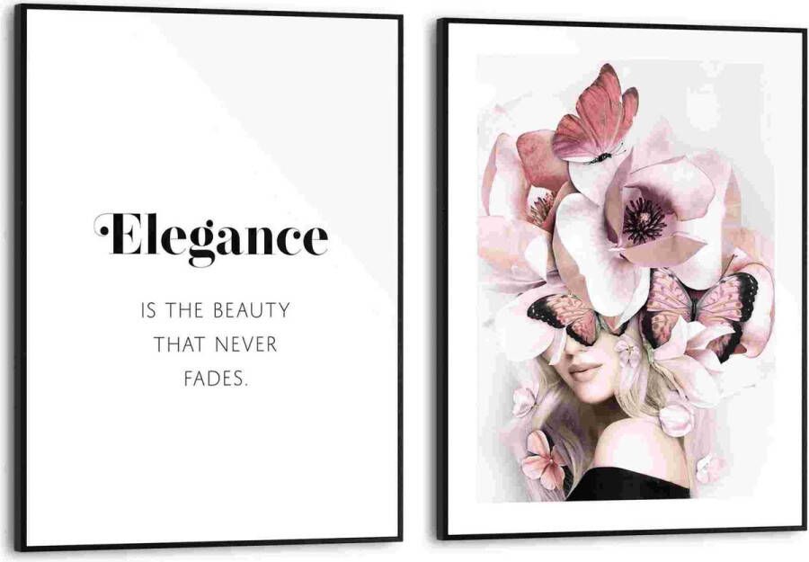Reinders Schilderijen set Mensen Flower Elegance 40x30 cm Hout