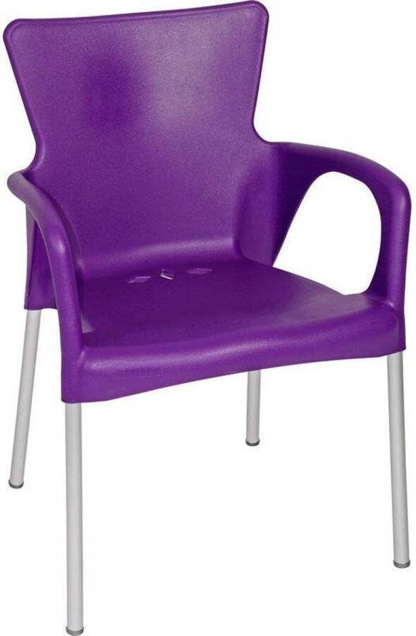 Reint Middel Outdoor Living Stapelstoel Bella kunststof Paars