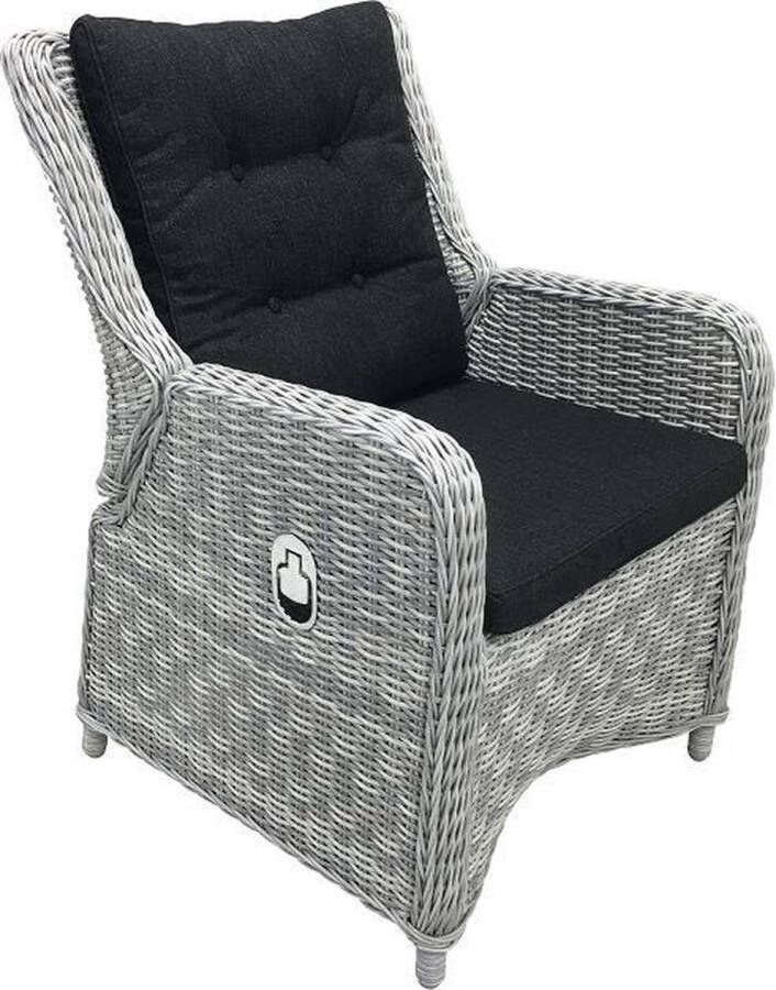 Reint Middel Riva verstelbare tuinstoel Wicker Mixed Grey