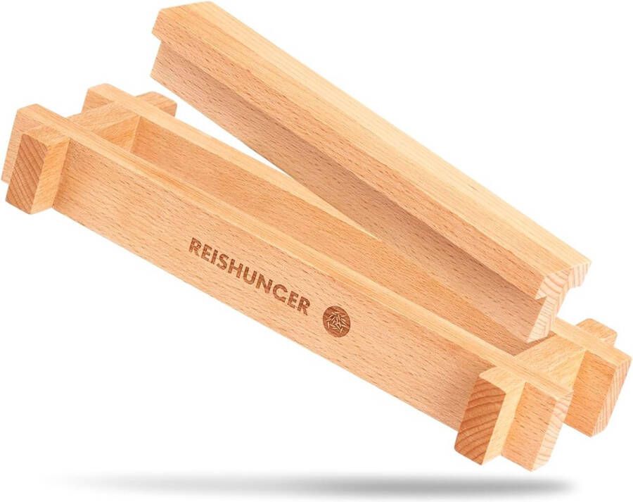 Reishunger Premium Sushi Maker voor de eenvoudige ie van sushi gemaakt van hout