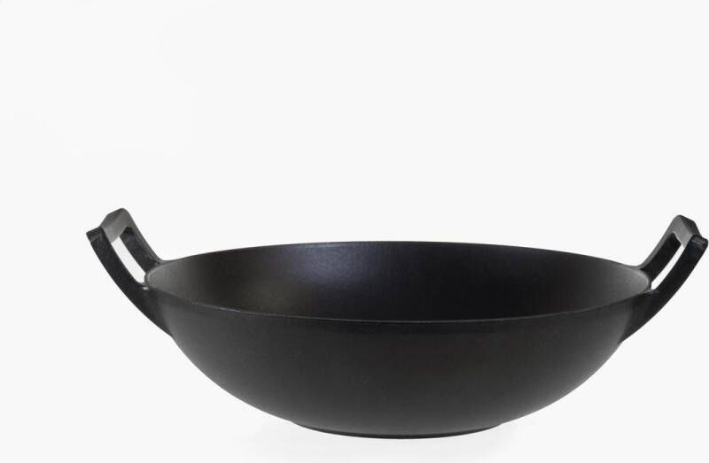 Relance Wadjan Wok-Set Wokpan Gietijzer 36 cm Zwart