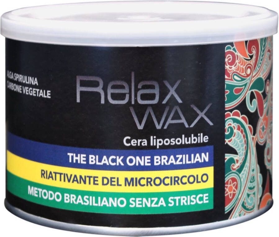 Relax Wax Carbone Vegetale Brazilian 400ml Ontharingswax Wax