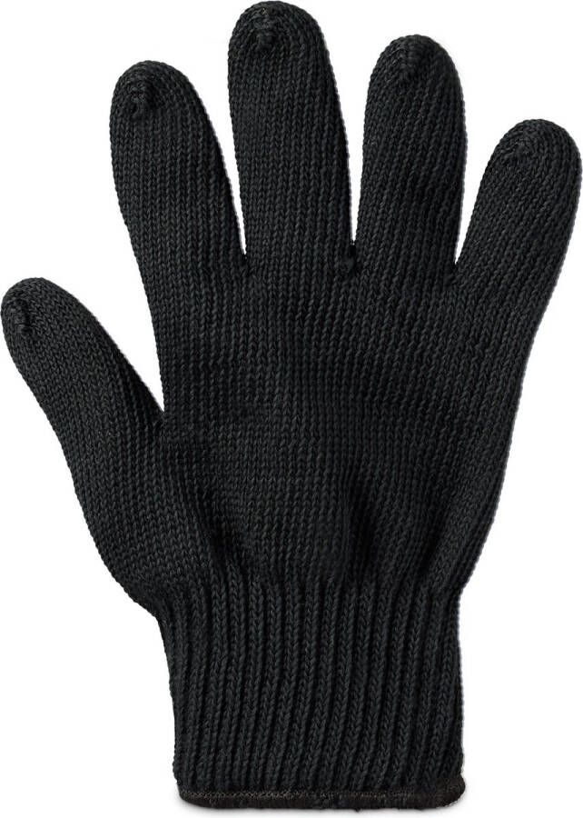 Relaxdays 1x ovenhandschoen hittebestendig ovenwant aramide BBQ-handschoen zwart