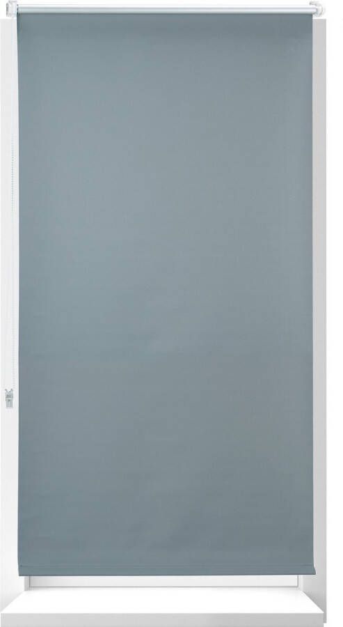 Relaxdays 1x rolgordijn verduisterend grijs thermo rolgordijn 80 x 210 cm grijs
