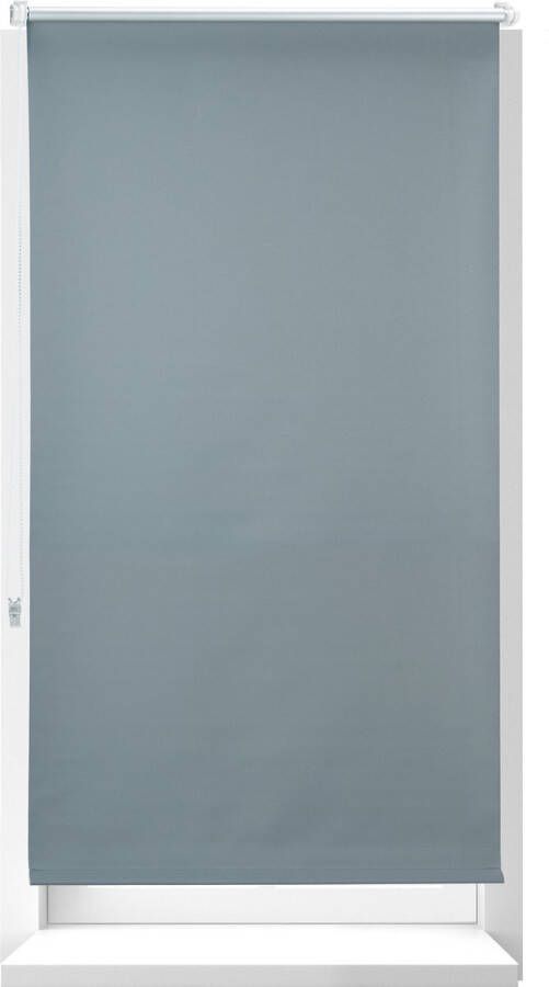 Relaxdays 1x rolgordijn verduisterend grijs thermo rolgordijn 90 x 210 cm grijs