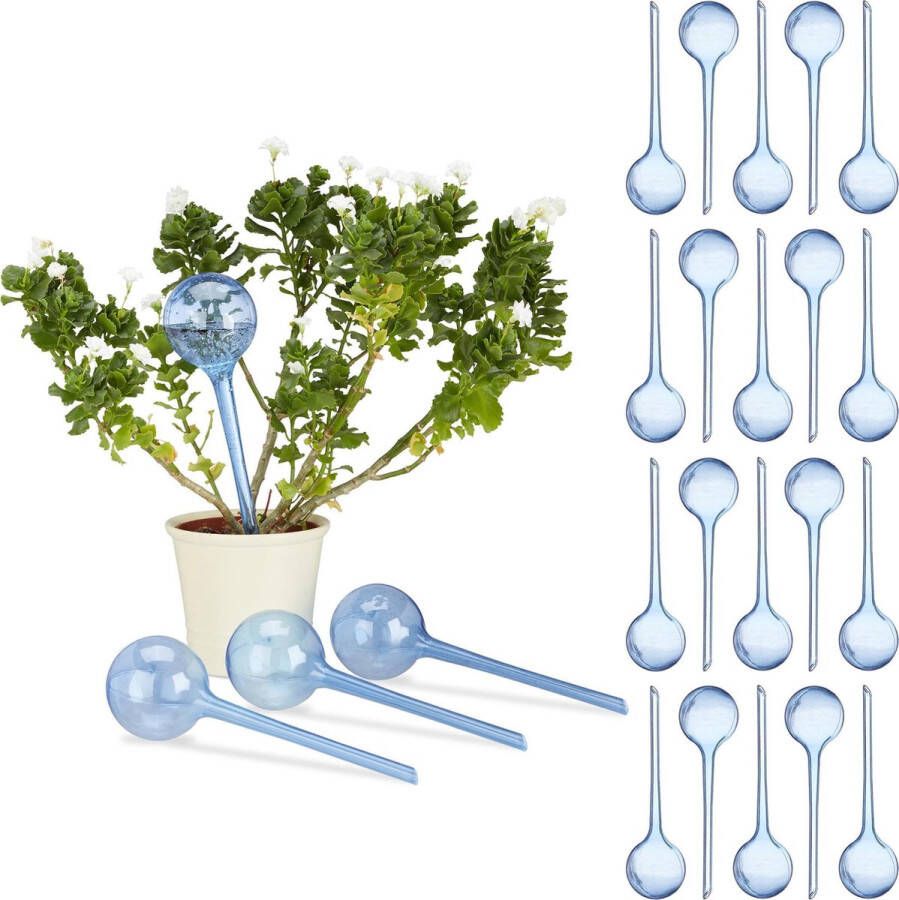 Relaxdays 24 x waterdruppelaar set 24 stuks watergeefsysteem – plantbewateringssysteem