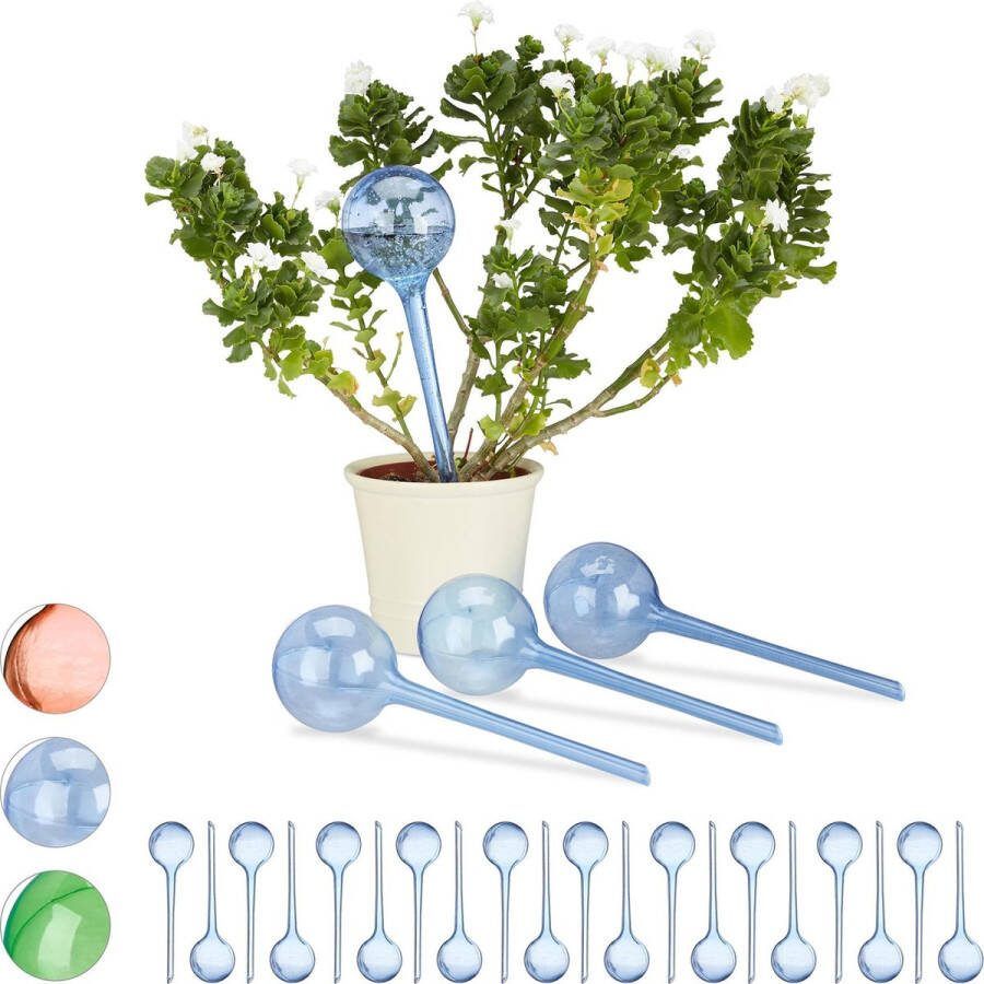 Relaxdays 24 x waterdruppelaar set 24 stuks watergeefsysteem – plantbewateringssysteem