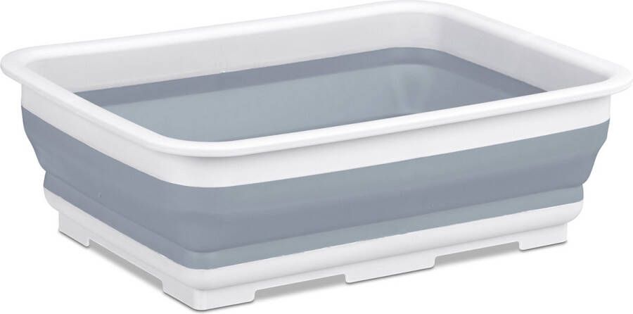 Relaxdays afwasteil opvouwbaar afwasbak camping voetenbad opvouwbare mand 7 liter