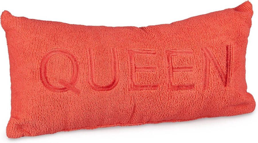 Relaxdays badkussen uit microvezel hoofdsteun nekkussen in verschillende kleuren Rood Queen