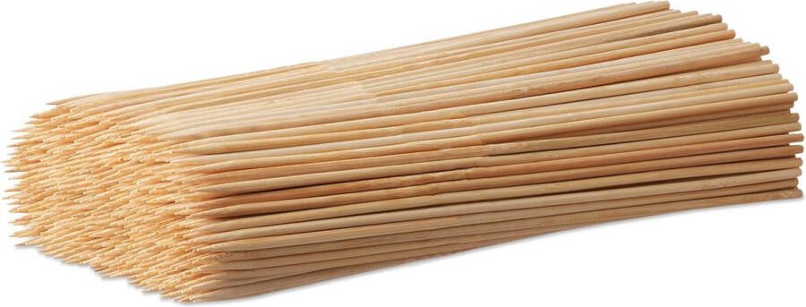 Relaxdays bamboe spiezen 500 stuks hout vleesspies sate stokjes prikkers bbq
