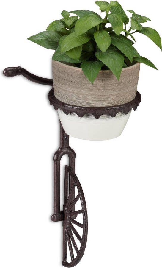 Relaxdays Bloempothouder hanging basket pothouder wandhaak decoratie