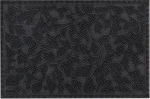 Relaxdays Deurmat rubber buitenmat voetmat buiten mat voordeur met noppen