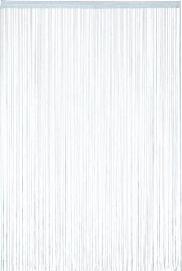 Relaxdays Draadgordijn zilver draadjesgordijn deurgordijn slierten gordijn venster 145x245cm