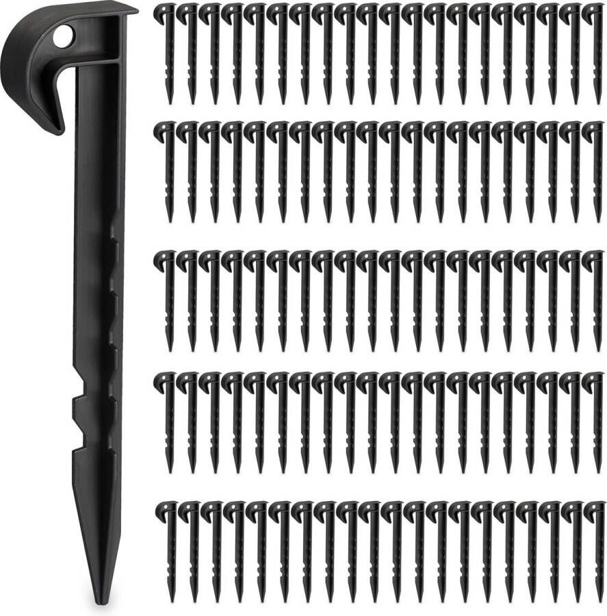 Relaxdays draadpennen robotmaaier set van 200 voor begrenzingsdraad tot 4 mm plat
