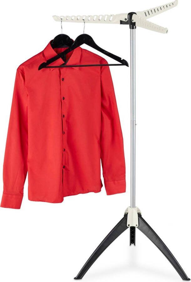 Relaxdays droogrek kledinghangers droogtoren wasdroogrek kledingrek hangdroogrek