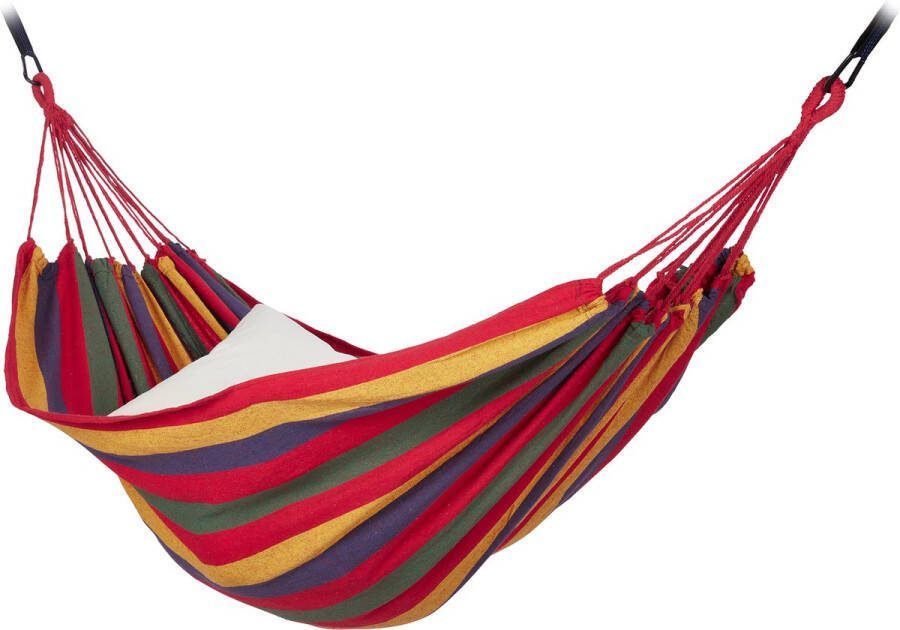 Relaxdays hangmat buiten groot reishangmat familiehangmat boom hangmat 200 kg