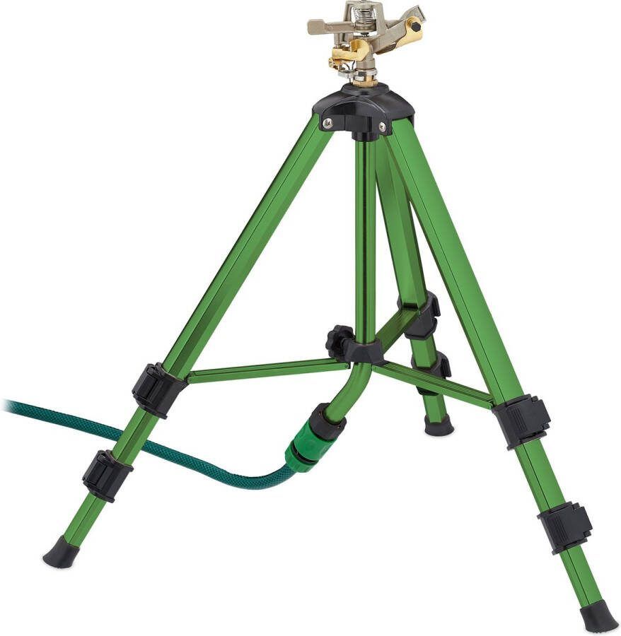 Relaxdays impulssproeier sproeier op standaard tuinsproeier telescopische statief