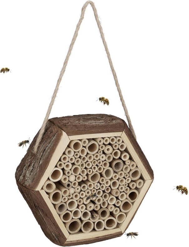 Relaxdays insectenhotel bijen bijenhotel bijenhuis insectenhuis balkon nestkast
