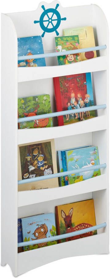 Relaxdays kinderboekenkast boekenrek kinderkamer kinderkast voor boeken kinderrek