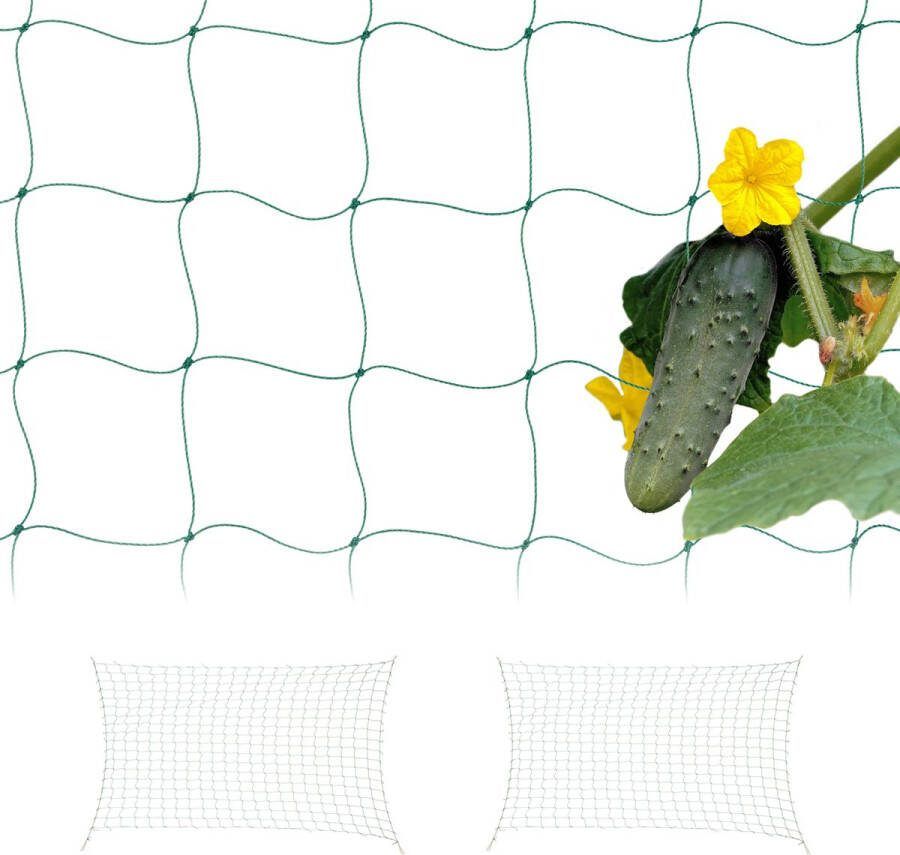 Relaxdays klimnet voor planten set van 3 180 x 500 cm klimplanten gewassen PE