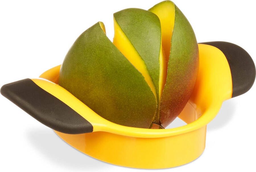 Relaxdays mangosnijder mangodeler partjessnijder fruit anti-slip