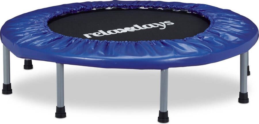 Relaxdays opvouwbare trampoline fitness indoor fitnesstrampoline 95 cm