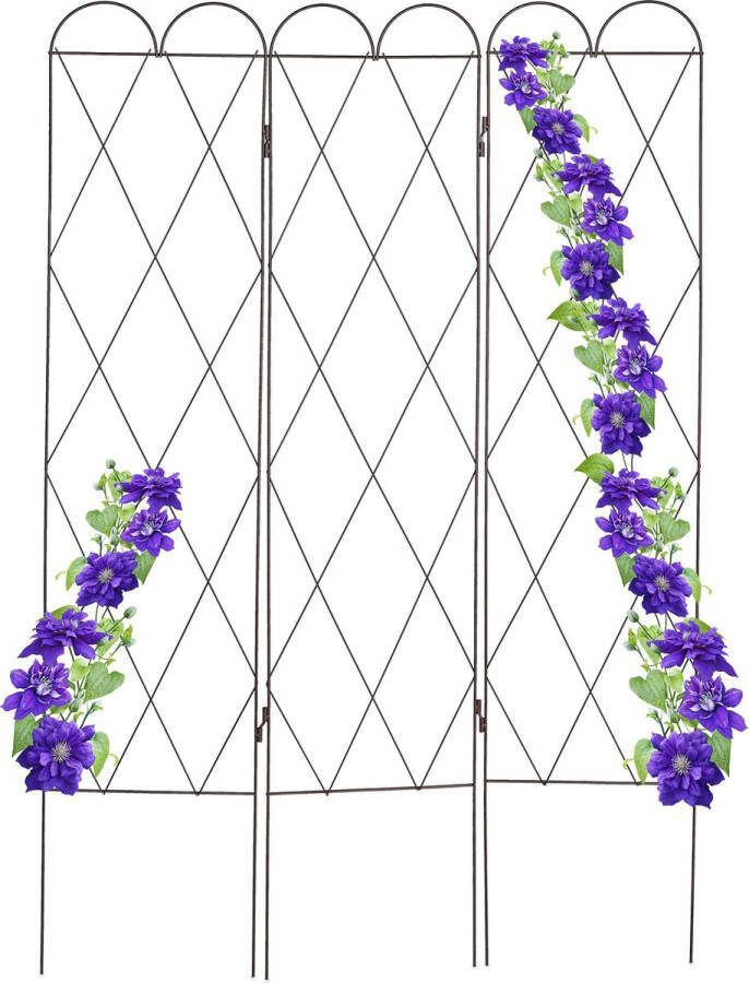 Relaxdays plantensteun klimplanten 162 5 cm staal klimplantensteun plantgeleider