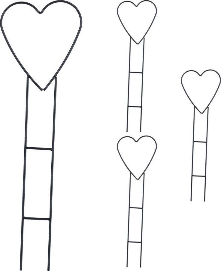 Relaxdays plantensteun klimplanten set van 4 48x14 5 cm klimsteun ijzer groot