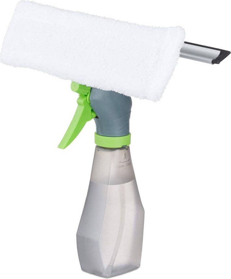 Relaxdays Raamtrekker met sproeifunctie 3 in 1 ramenwisser met inwasser ramenwisser ruitenreiniger