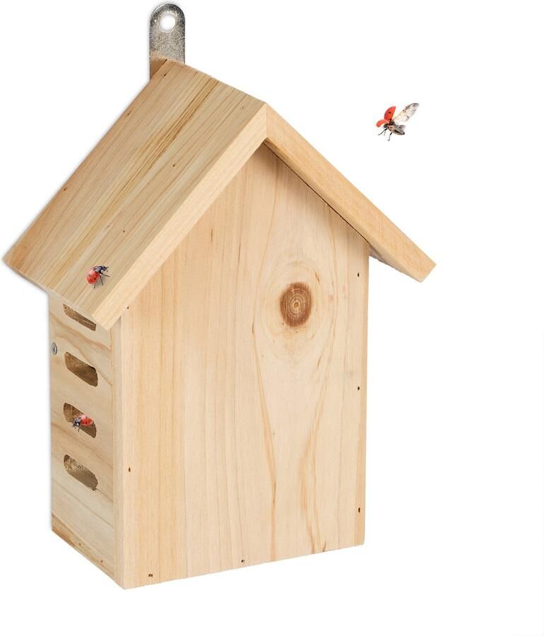 Relaxdays lieveheersbeestjes hotel klein insectenhotel nestkastje lieveheersbeestjes