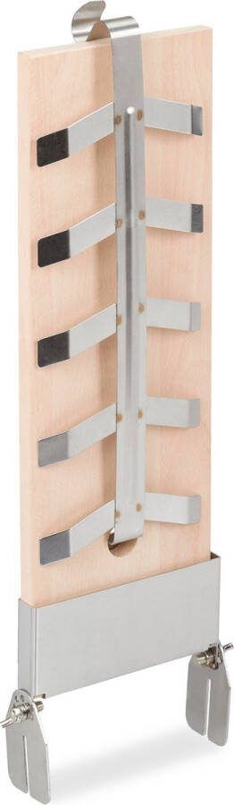 Relaxdays rookplank zalm bbq plank Finse zalmplank rvs houder dennenhout