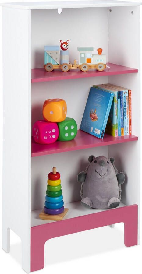 Relaxdays speelgoed opbergkast kinderboekenkast opbergrek babykamer open kinderkast
