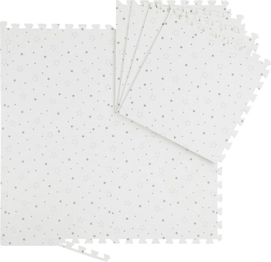 Relaxdays speelmat puzzel foam 8 delige puzzelmat speeltegels baby's en peuters