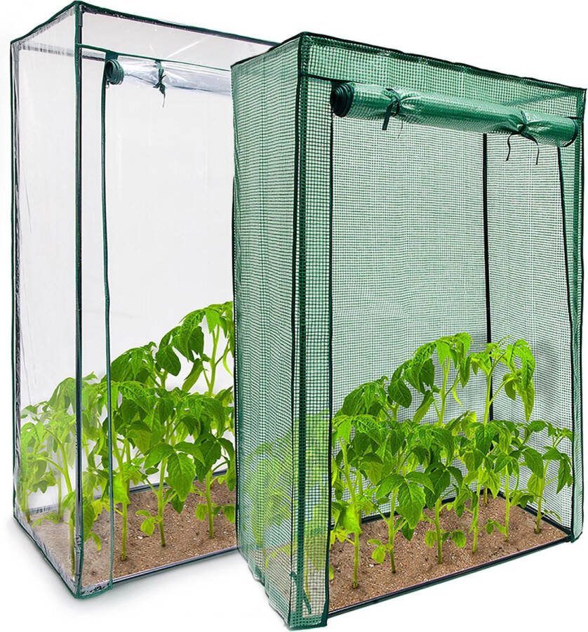 Relaxdays Tomatenkas 150x100x50 cm tuinkas tomaten foliekas serre kweekkas PE