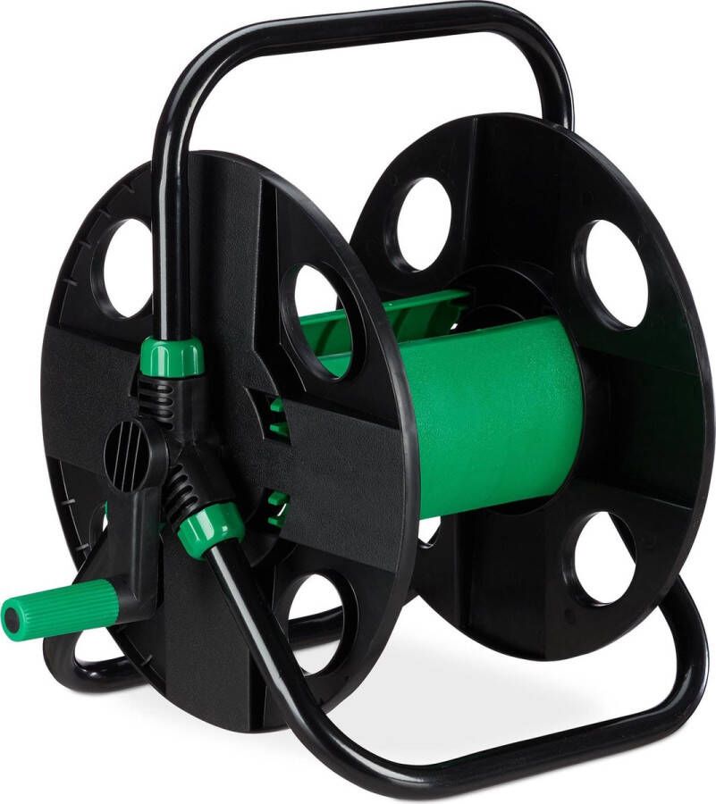 Relaxdays tuinslanghaspel 30m tuinhaspel handmatig haspel waterslang tuin geen slang