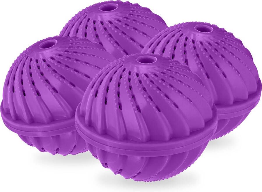 Relaxdays wasbol set van 4 90 ℃ eco wasbal was ei wassen zonder wasmiddel