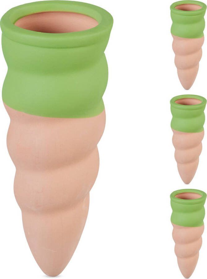 Relaxdays waterdruppelaar keramiek voor flessen set van 4 1 5 l druppelsysteem