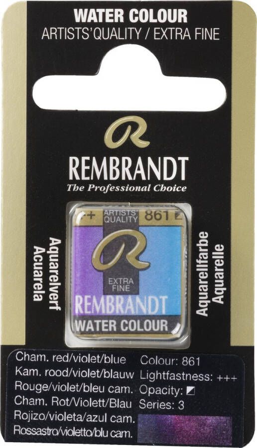 Rembrandt Aquarelverf 861 Kameleon Rood-Violet-Blauw Napje