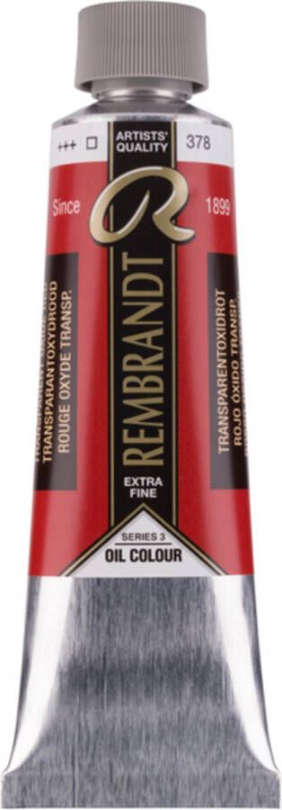 Rembrandt Olieverf 150 ml Transparant oxydrood 378