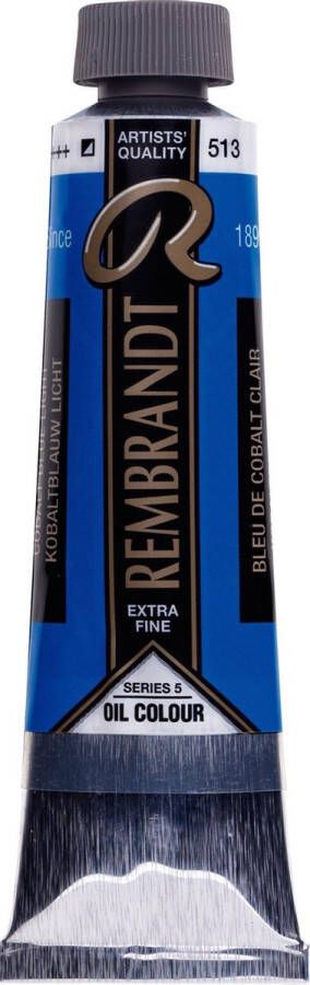 Rembrandt Olieverf Kobaltblauw licht 513 40mL