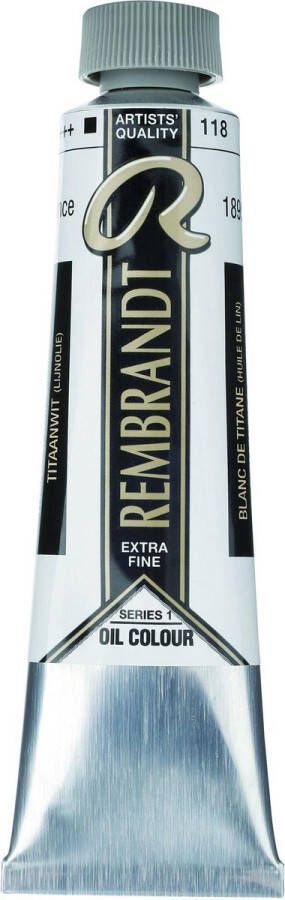 Rembrandt Olieverf | Titanium White (118) 15 ml