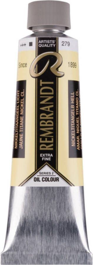 Rembrandt Olieverf Tube 150 ml Nikkeltitaangeel licht 279