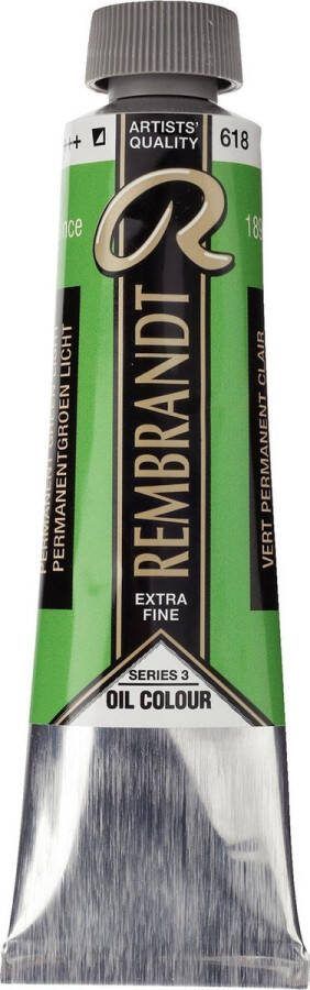 Rembrandt Olieverf Tube 40 ml Permanentgroen Licht 618