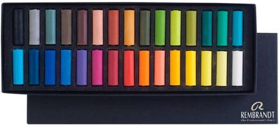 Rembrandt Soft pastel set half 30 kleuren softpastels pastelkrijt