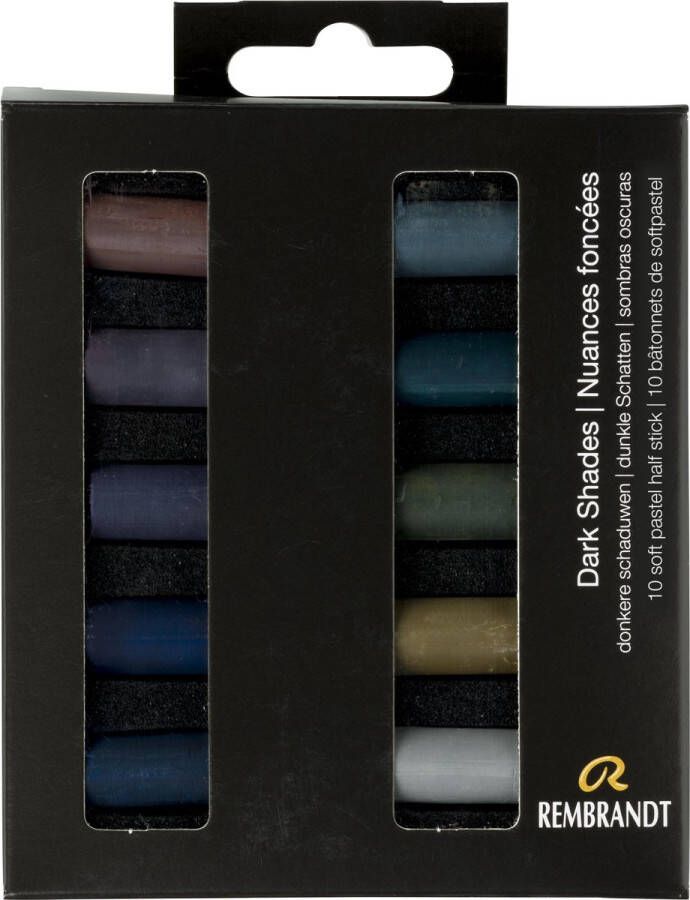 Rembrandt softpastel half 10 Donkere schaduwen