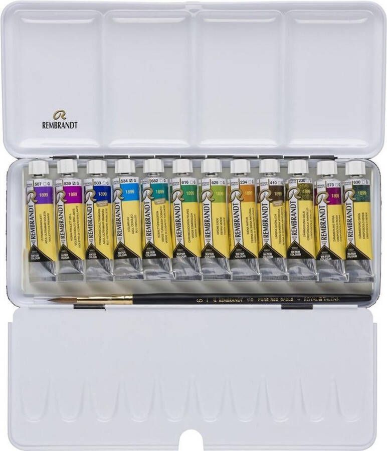 Rembrandt water colour box 12 10mL tubes granulating