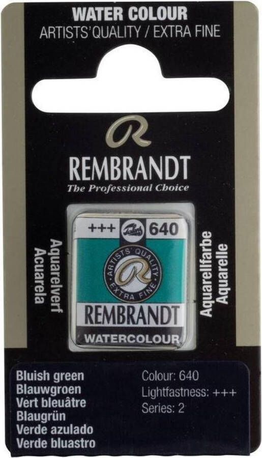 Rembrandt water colour napje Bluish Green (640)