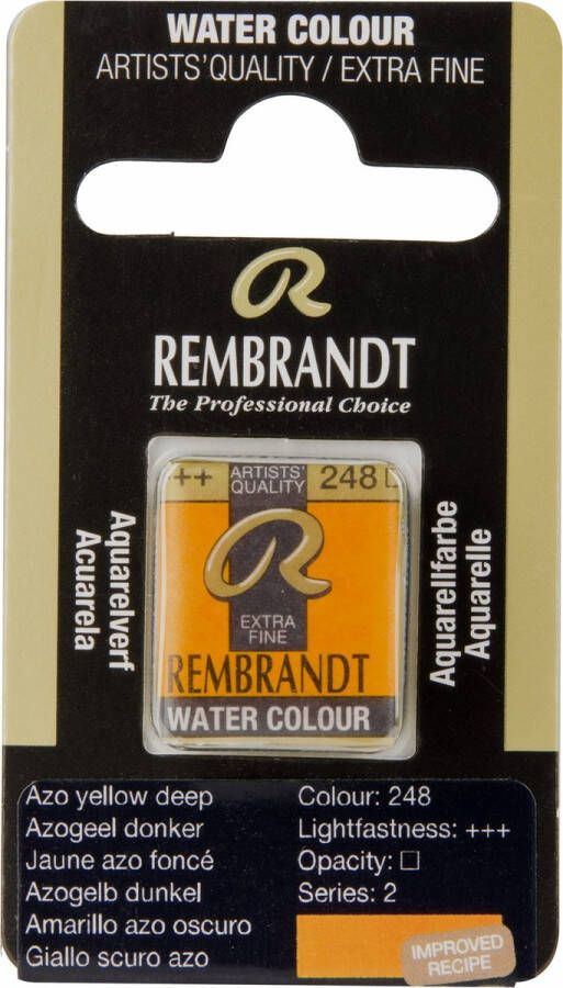 Rembrandt water colour napje Azo Yellow Deep (248)